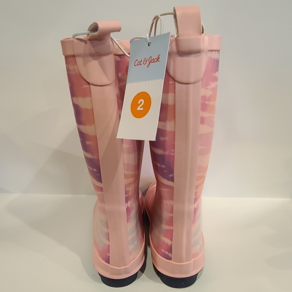 Cat & Jack Girls Pink Alina Rain Boots Size 2 - New Kids | Color: Pink | Size: 2 - Picture 5 of 5